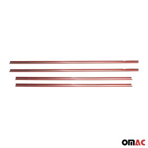 Toyota Yaris Window Trim - Omac - S.Steel - Gloss Silver - '13-'20